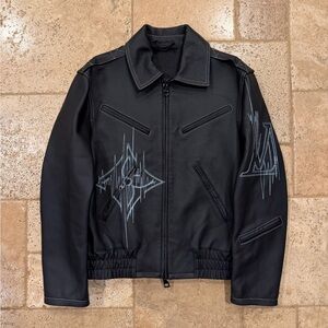 Louis Vuitton LV Frequency Chic Leather Logo Jacket